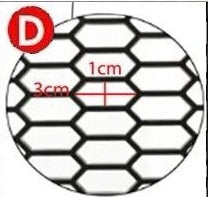 Universal High quality ABS Grilles - DIY Custom Strong Honeycomb Grille Assorted Designs