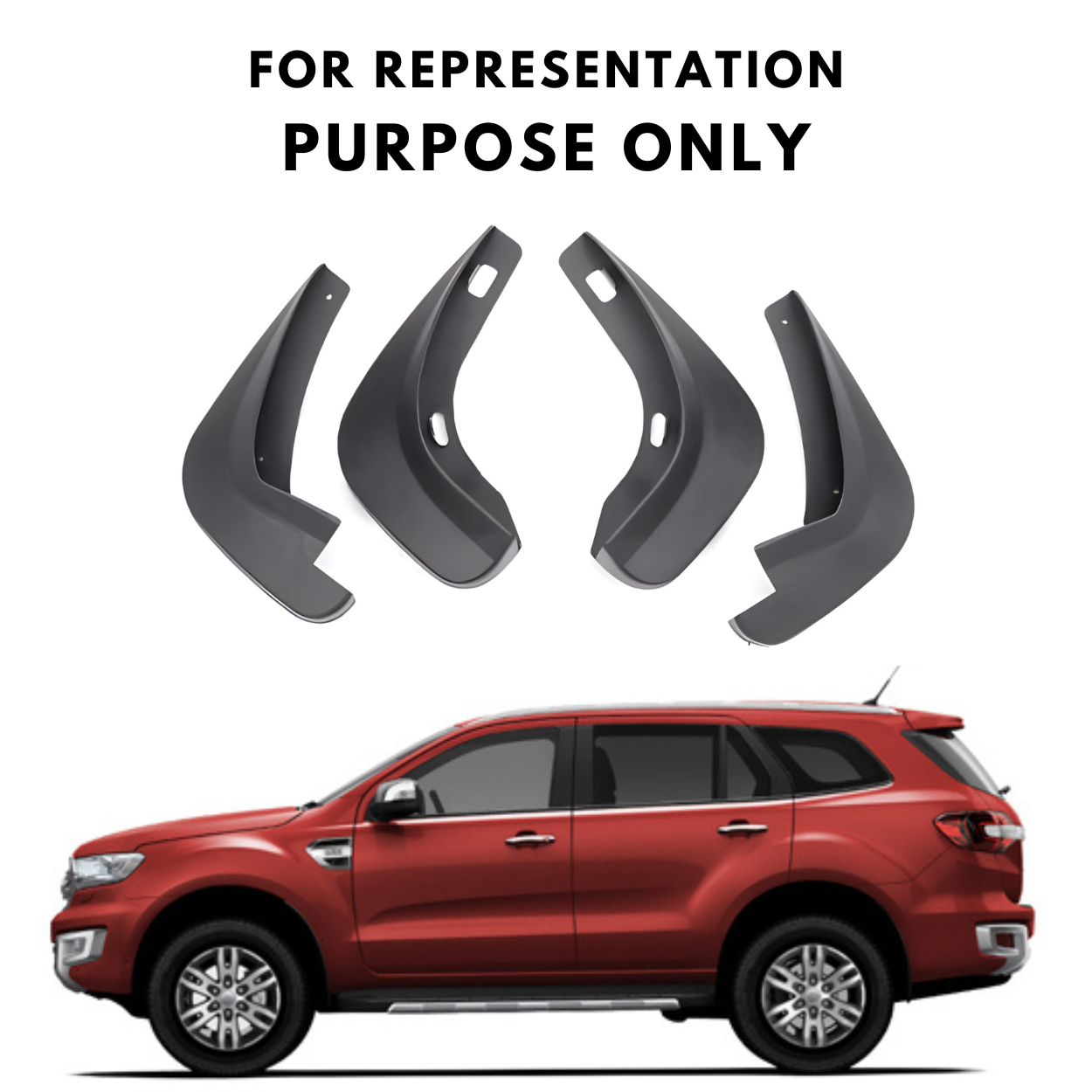 Mud Flap For Ford Endeavour - Model 2020 Onwards