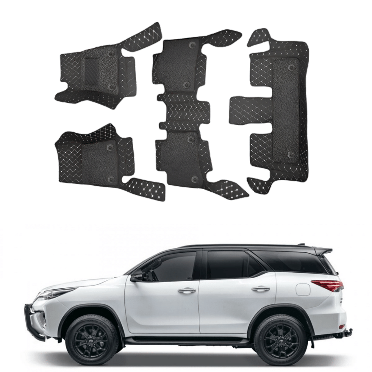 7D Car Floor Mats For Toyota Fortuner