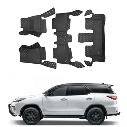 7D Car Floor Mats For Toyota Fortuner