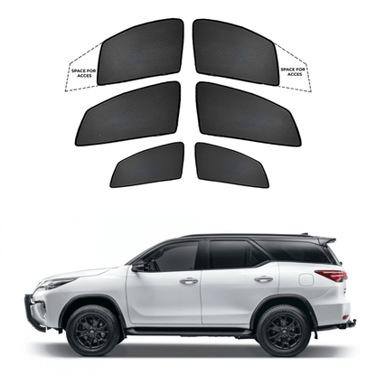 Black Sun shade window for Toyota Fortuner