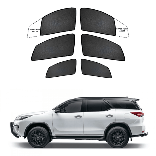 Black Sun shade window for Toyota Fortuner