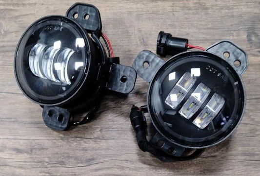 Harley Style LED Foglights For Mahindra Thar - Model 2020 Onwards