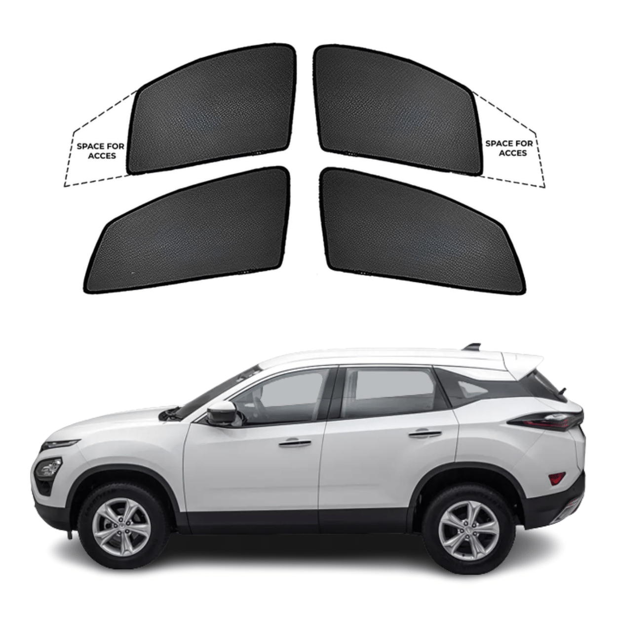 Black Sun shade window for Tata Harrier