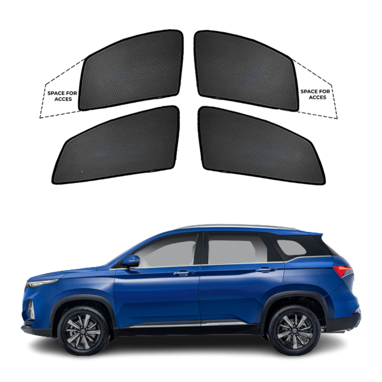 Black Sun shade window for MG Hector