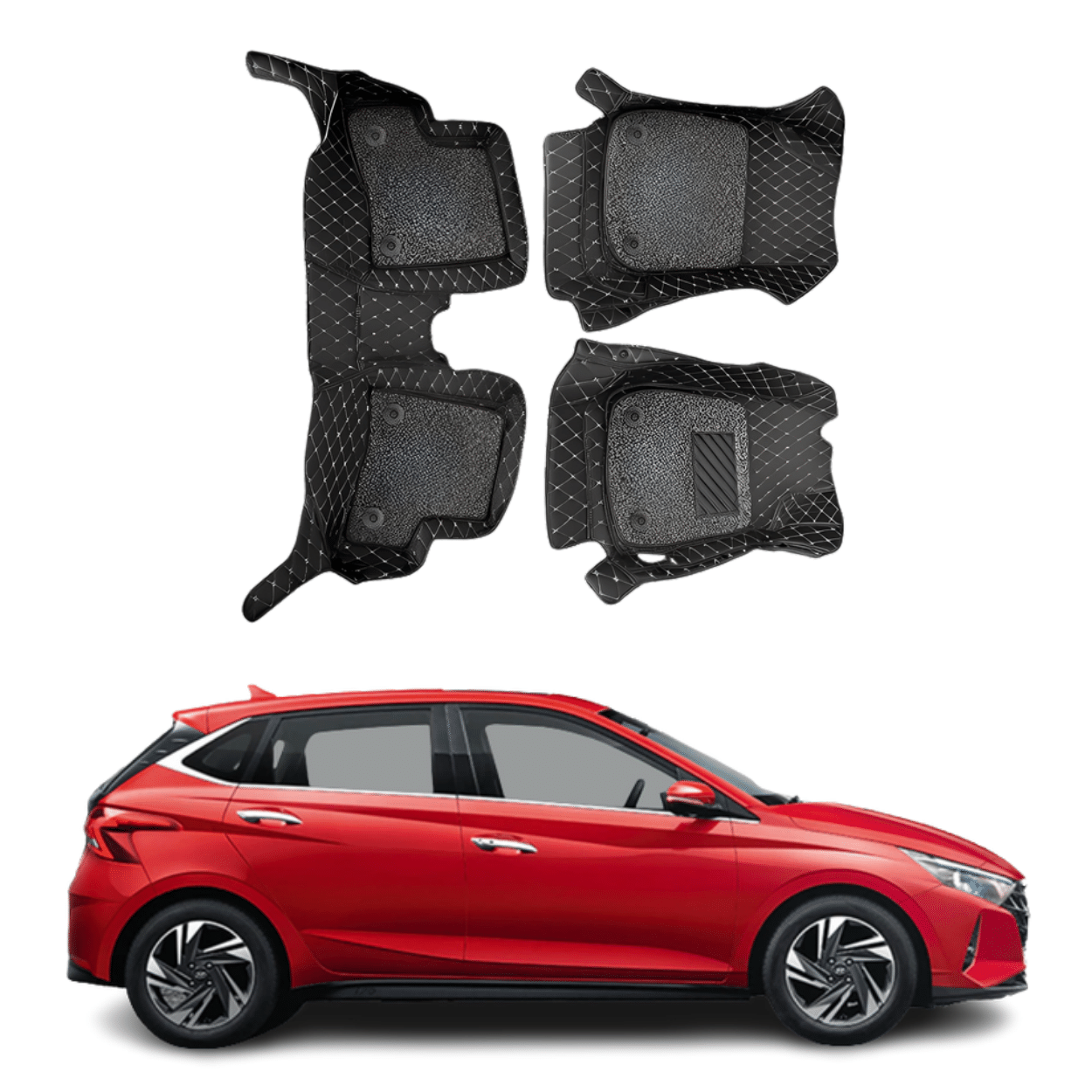 7D car floor mats for Hyundai-i20