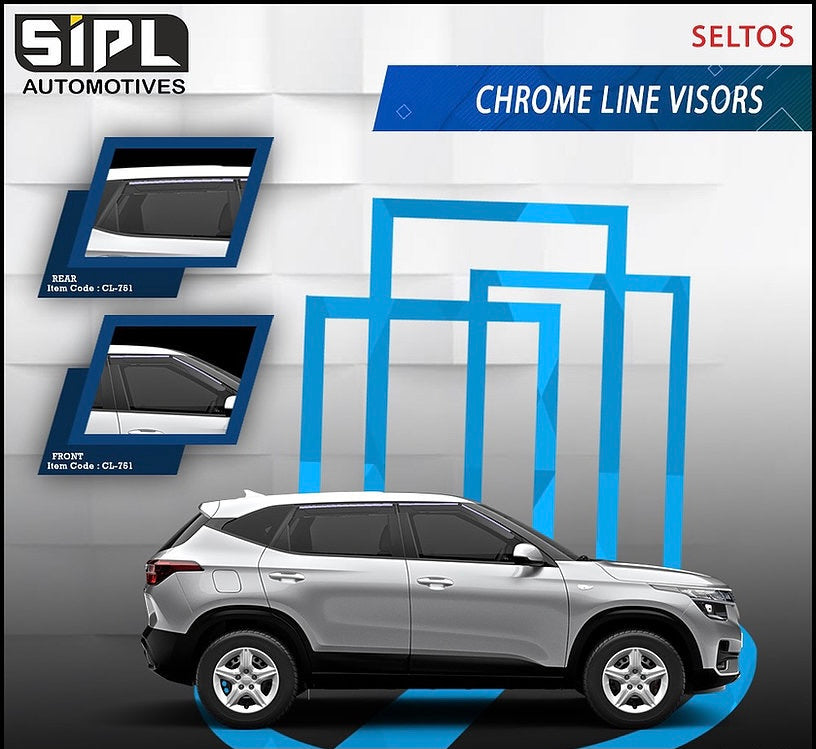 Chromeline door visor for Kia Seltos