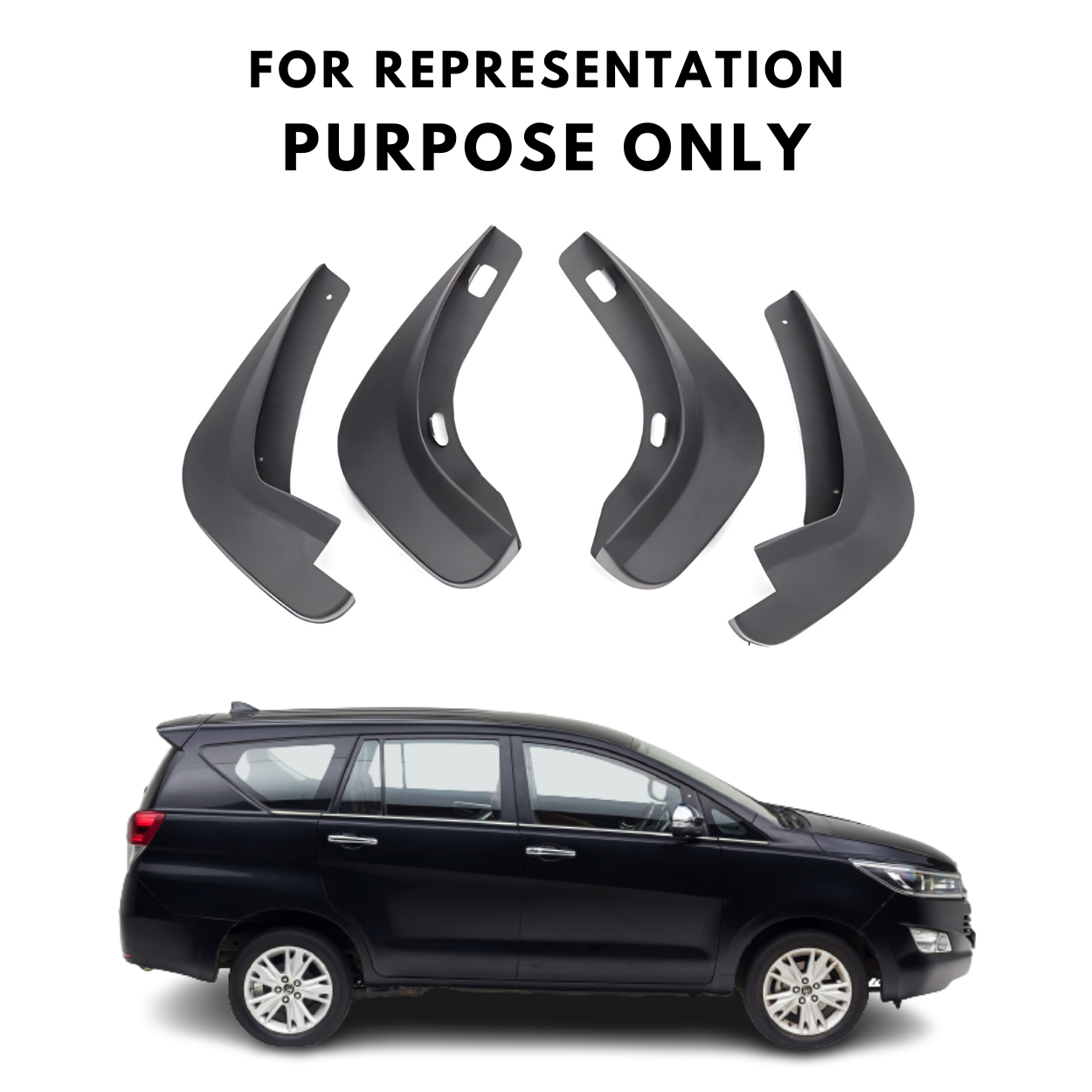 Mud Flap For Toyota Innova Crysta - Model 2016 Onwards