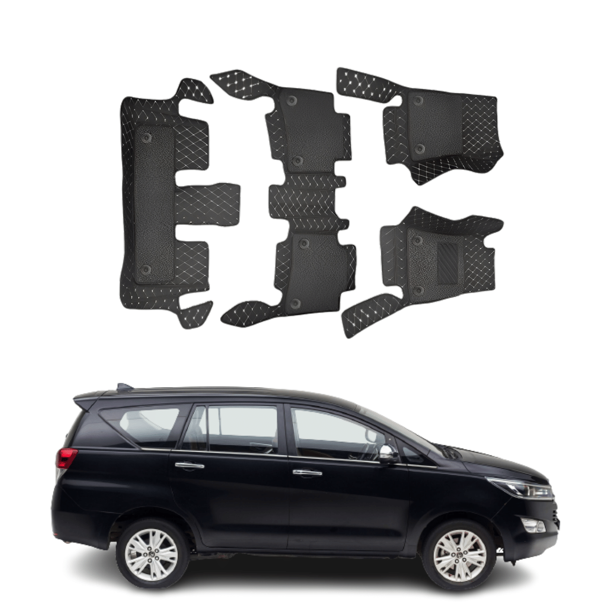 7D Car Floor Mats For Toyota Innova Crysta