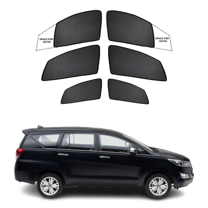 Black finish Sun shade window for Toyota Innova Crysta