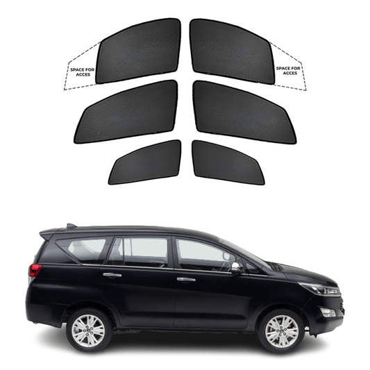 Black finish Sun shade window for Toyota Innova Crysta