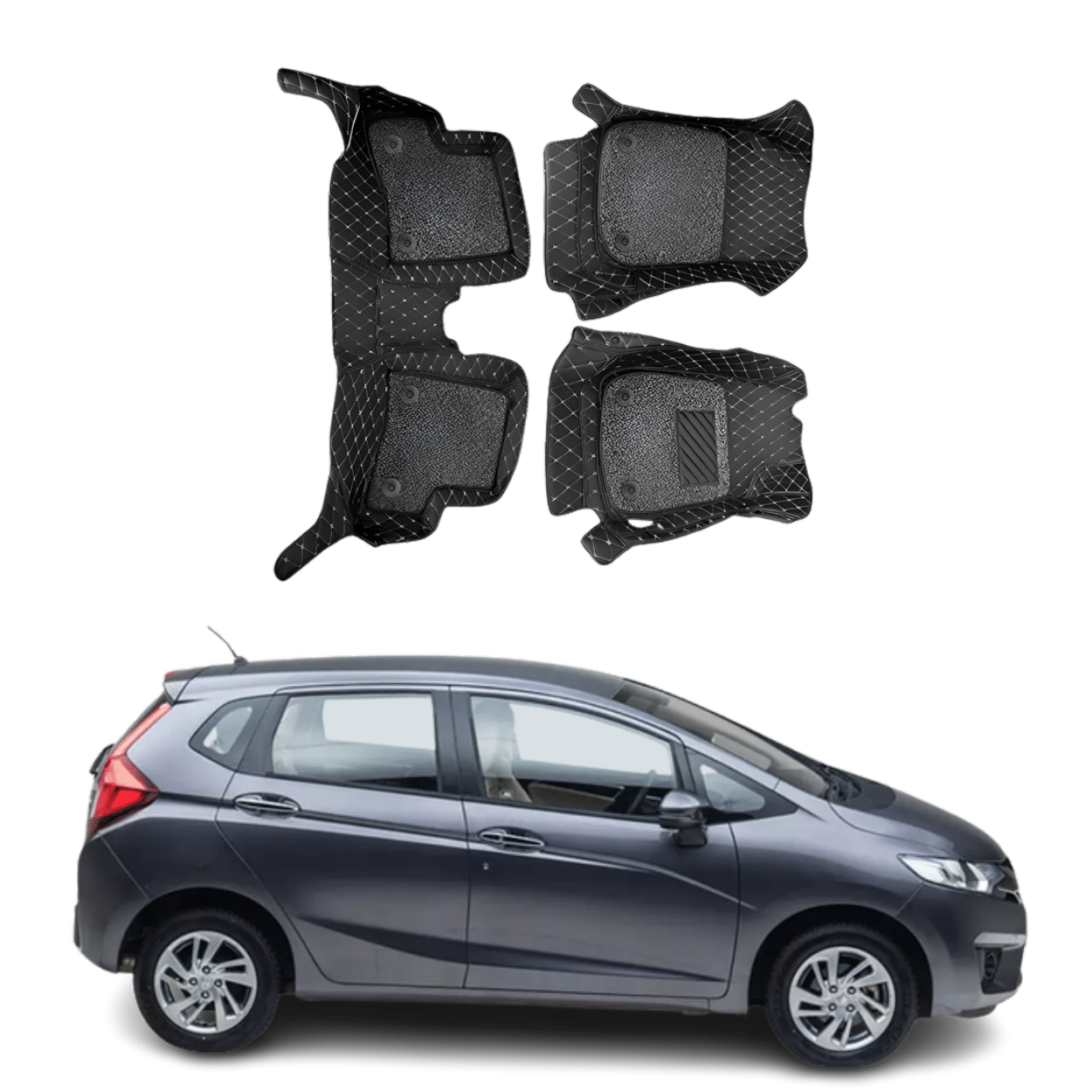 7D Car Floor Mats For Honda Jazz