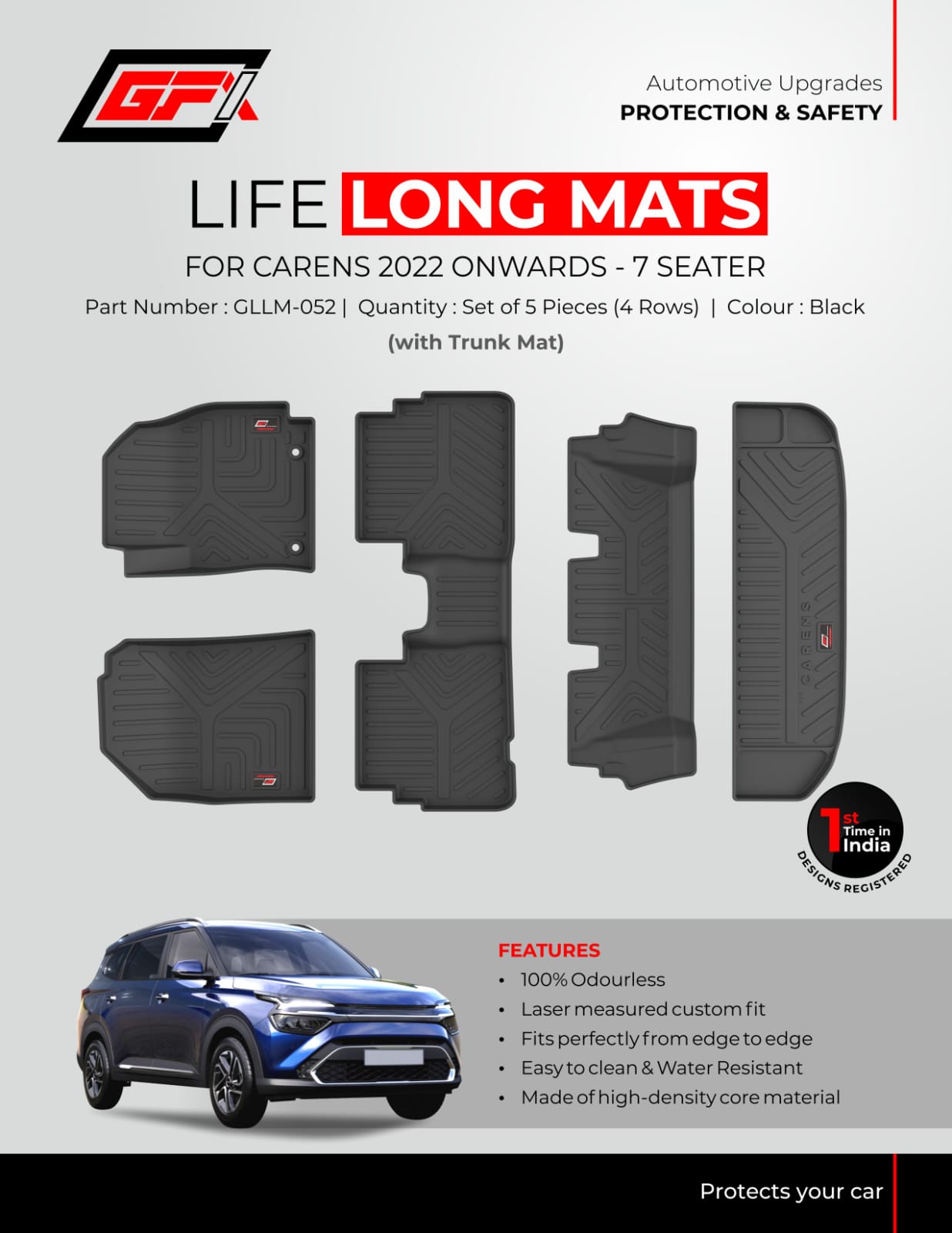 Life Long floor Mats for KIA Carens