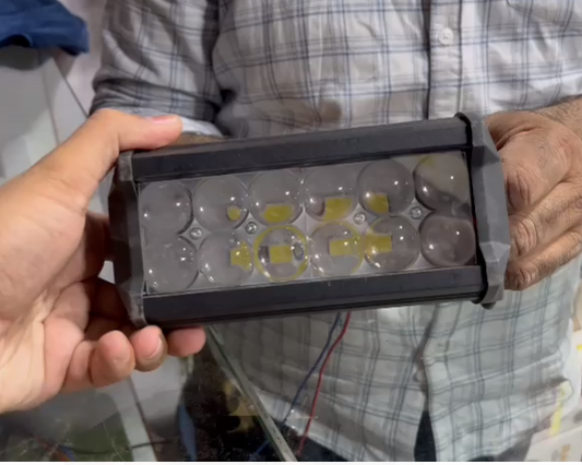 12 Led Light Bar 7 Inch With 4D Lens - Universal