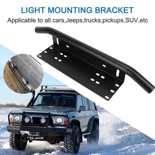 LED Light Bar Mounting Bracket & License Plate Frame Holder- Front