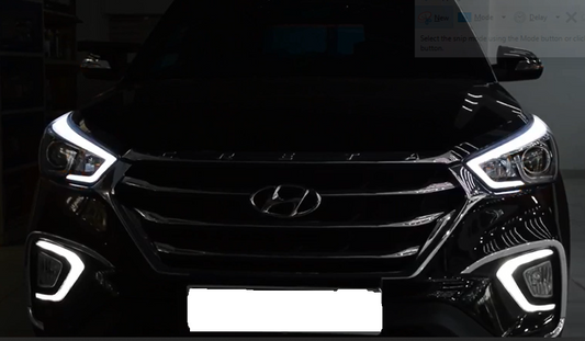 Lambo Sytle HeadLamp For Hyundai Creta - Model 2016 Onwards
