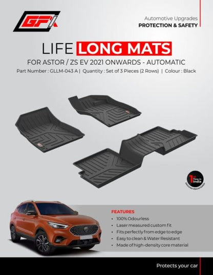 MG Astor / ZS EV - Life Long Mats - Model 2021 Onwards