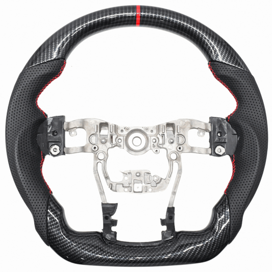 Muscle Steering Wheel Carbon-Fibre For Fortuner on a white background.