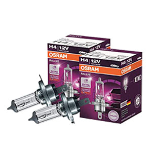Osram Rallye H4 Halogen Exterior Headlight Bulb (12V, 90/100W, Pack of 2 Bulbs)