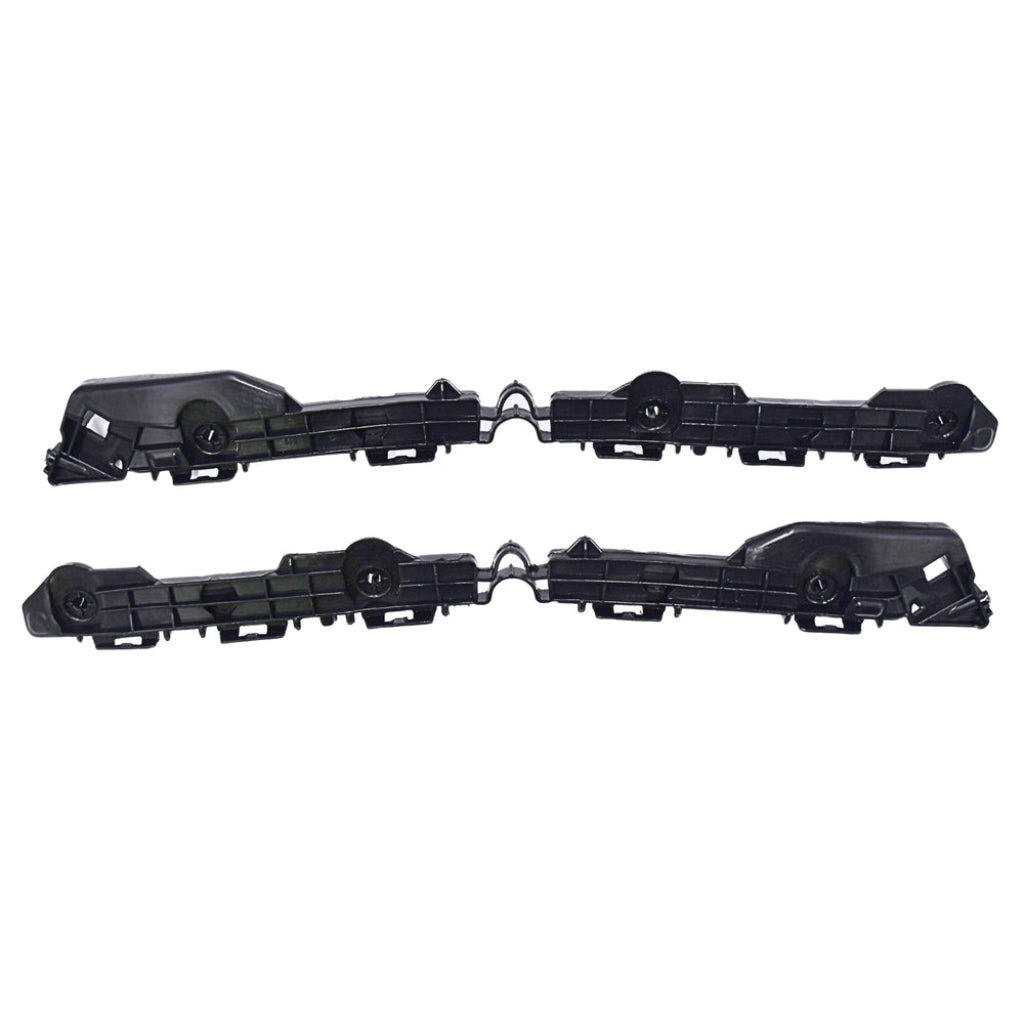 Two black plastic chains on a white background