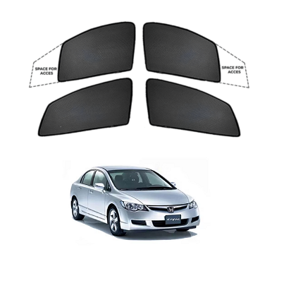 Window Sun Shades For Honda Civic - 2016 Onwards Model