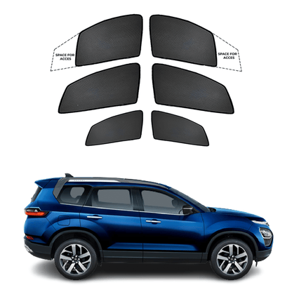 Black Sun shade window for Tata Safari