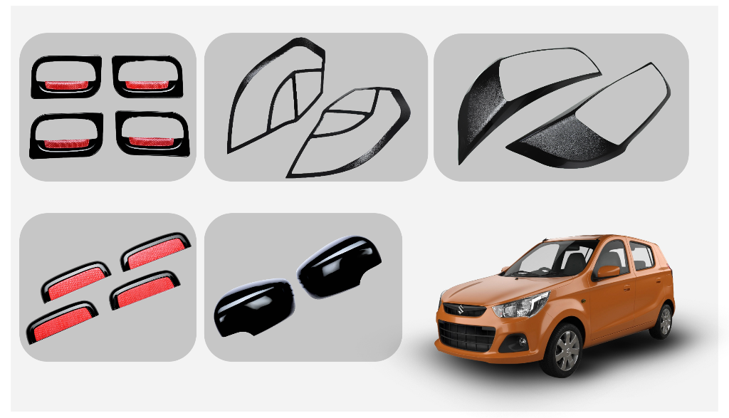 Alto K10 Black Styling Kit