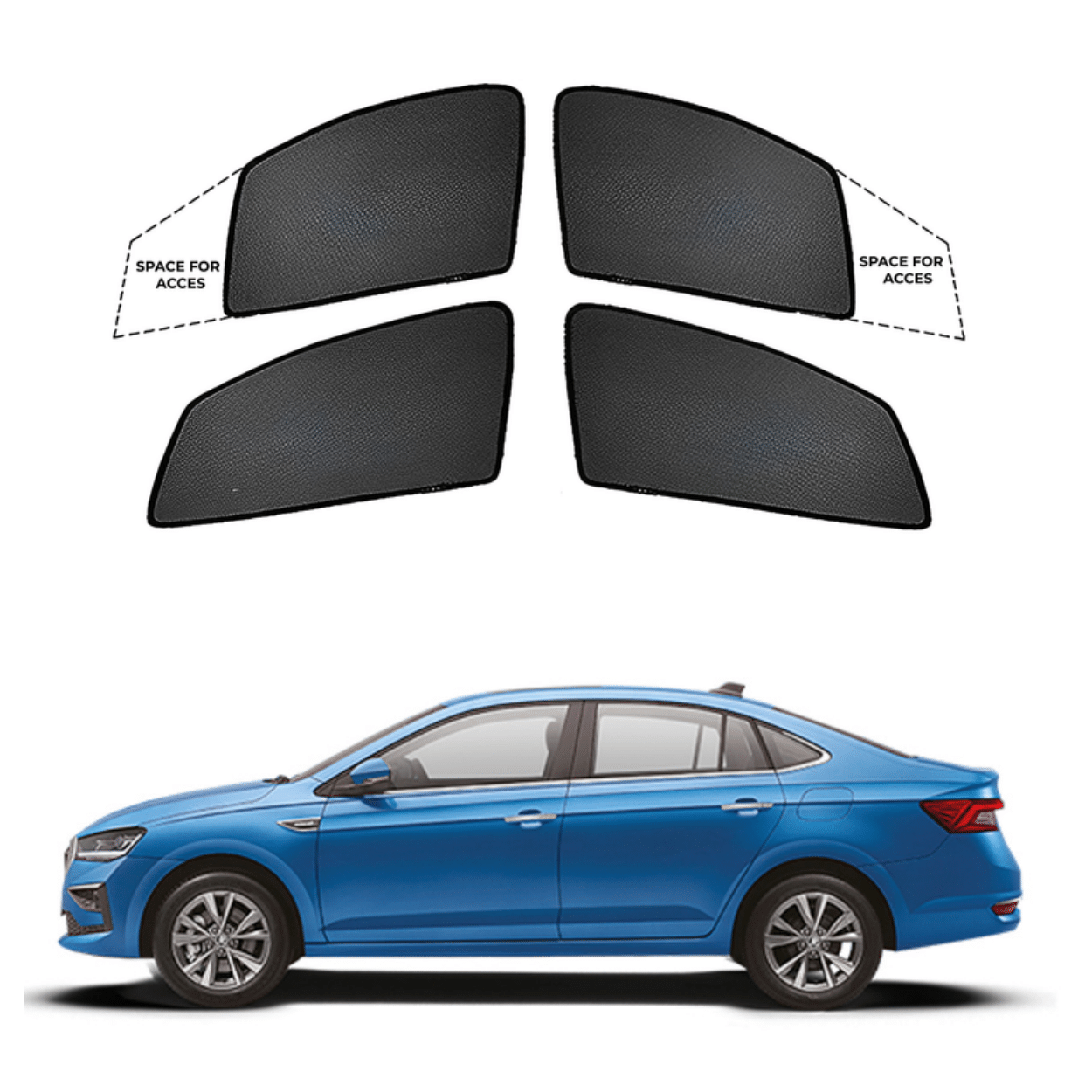 Black Sun shade window for Skoda Slavia