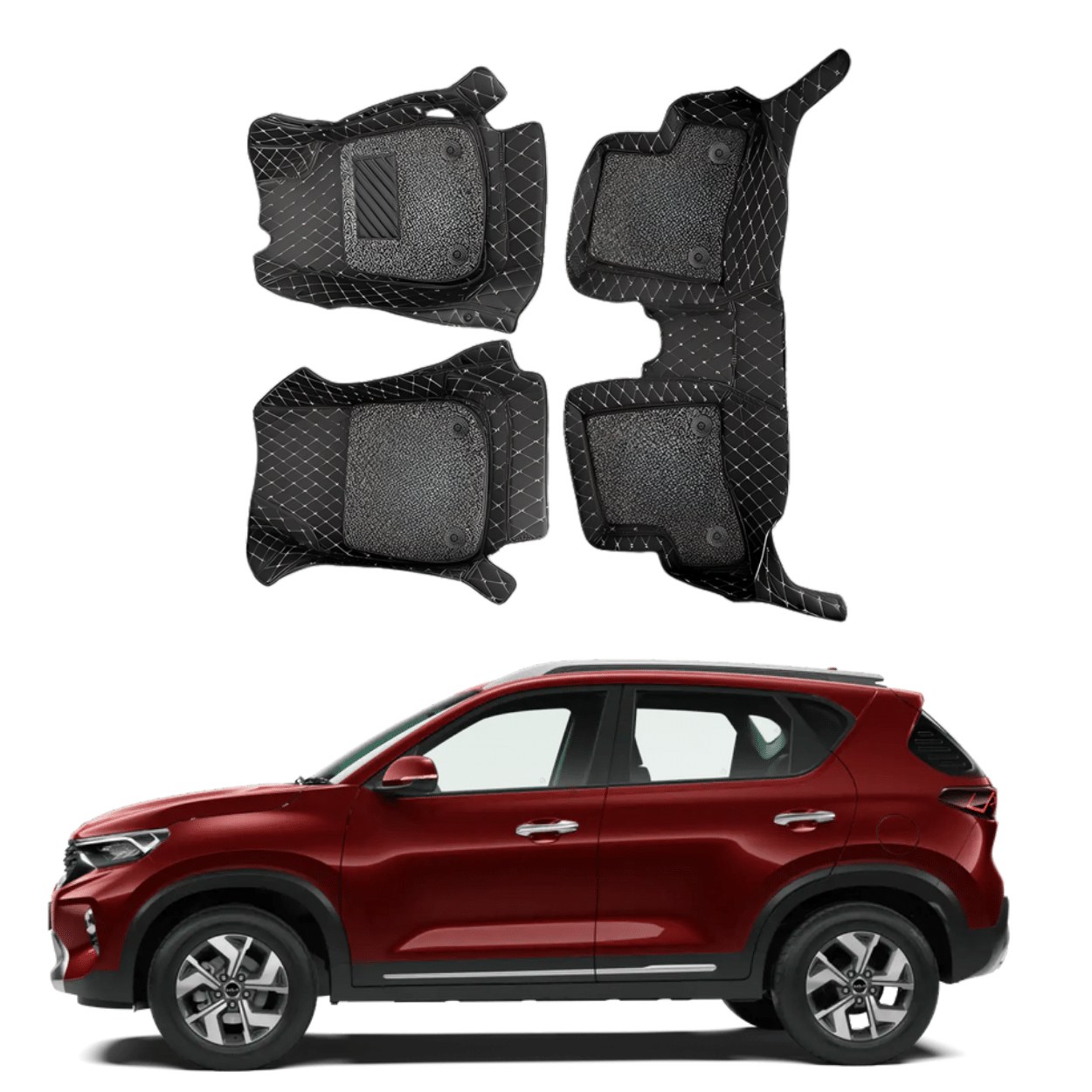 7D Car Floor Mats For KIA Sonet