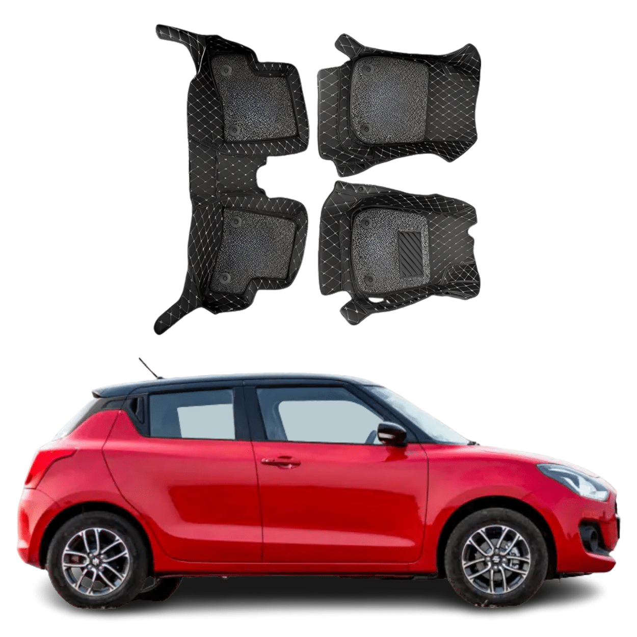 7D car floor mats for Maruti Suzuki Swift