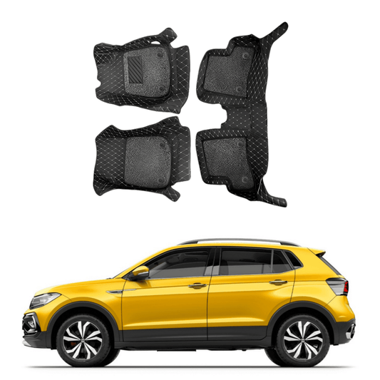 7D Car Floor Mats For Volkswagen Taigun