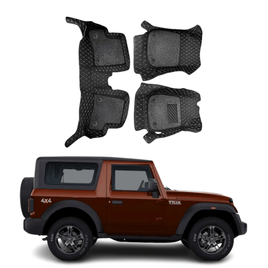 7D Car Floor Mats For Mahindra Thar