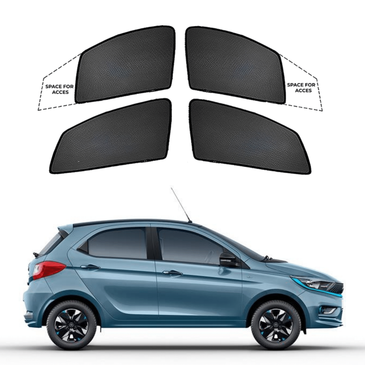 Black Sun shade window for Tata Tiago EV