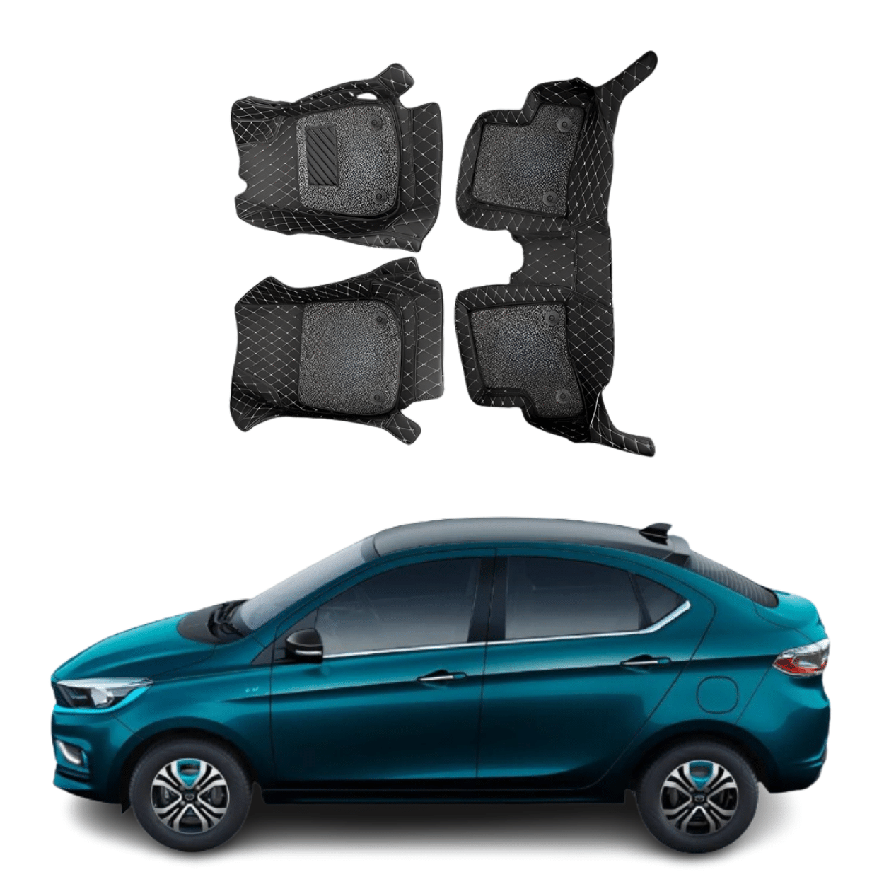 7D Car Floor Mats For TATA Tigor EV
