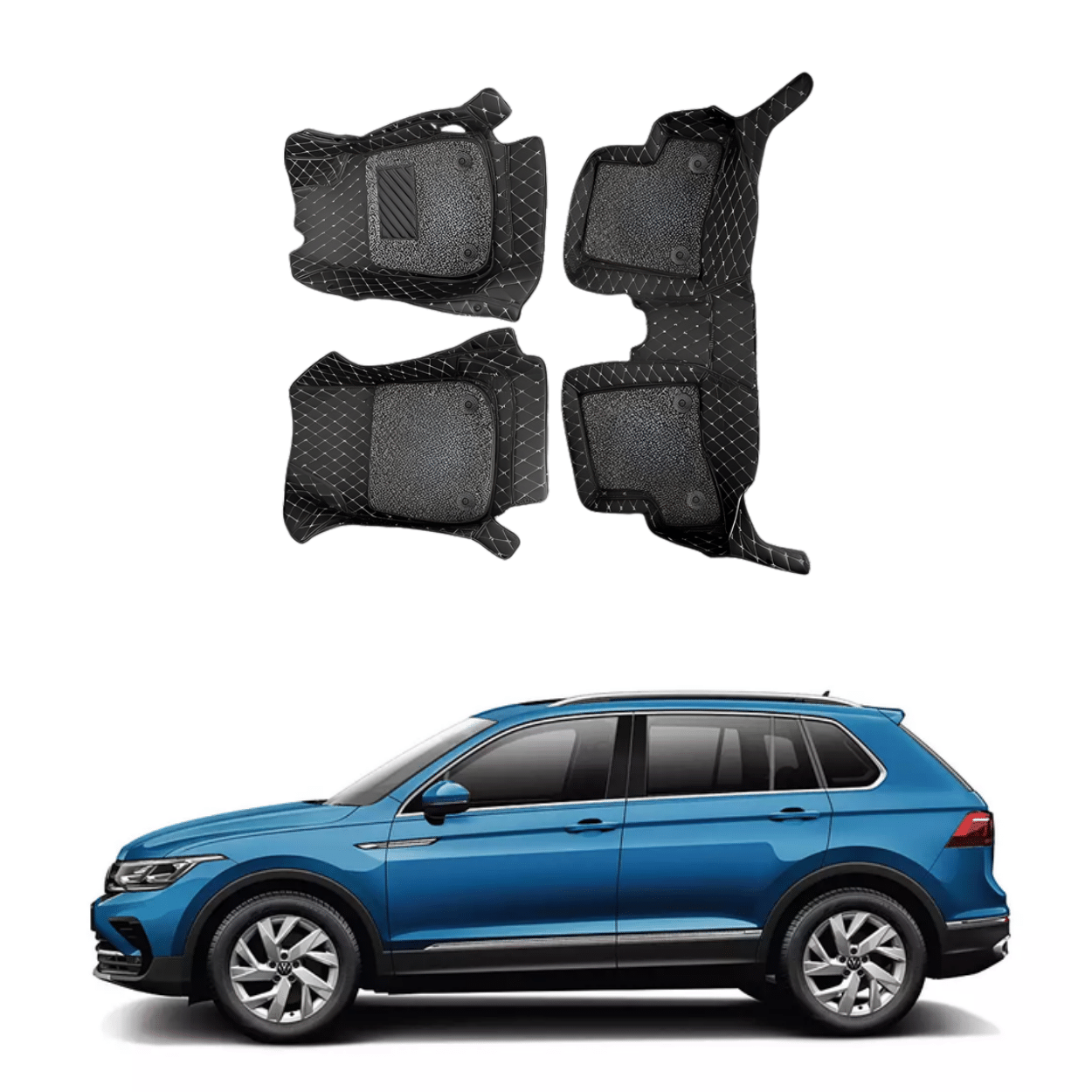 7D Car Floor Mats For Volkswagen Tiguan