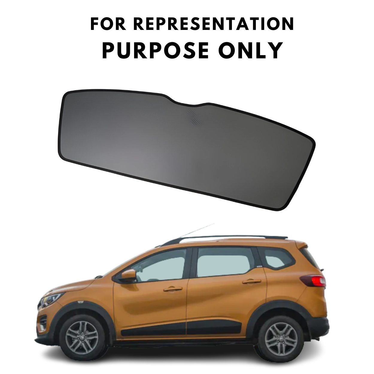 Car Window Fix Black Sun Shades For Renault Triber