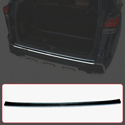Car bumper protector with a close-up inset on a dark background