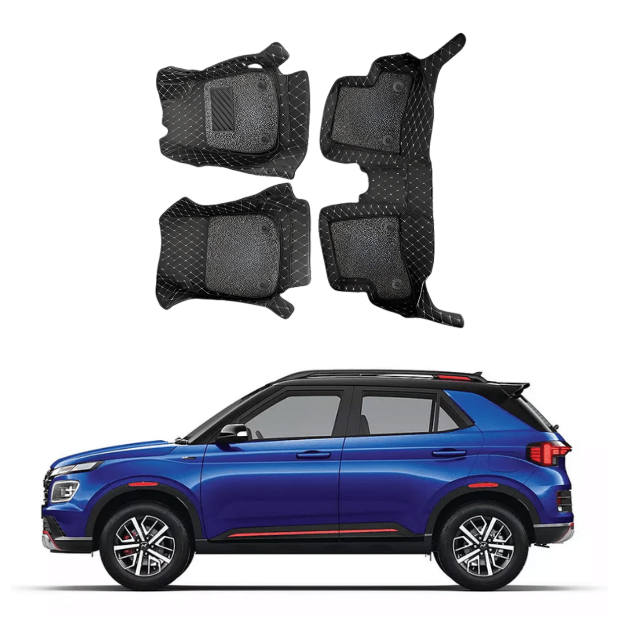 7D Car Floor Mats For Hyundai Venue N-Line