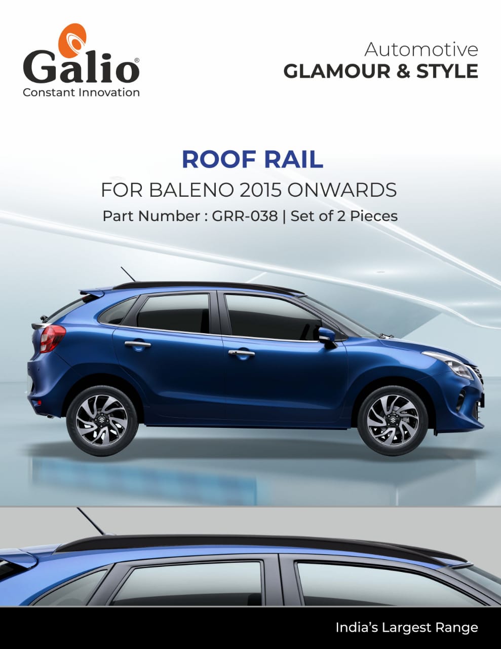 Roof Rail for Maruti Suzuki Baleno