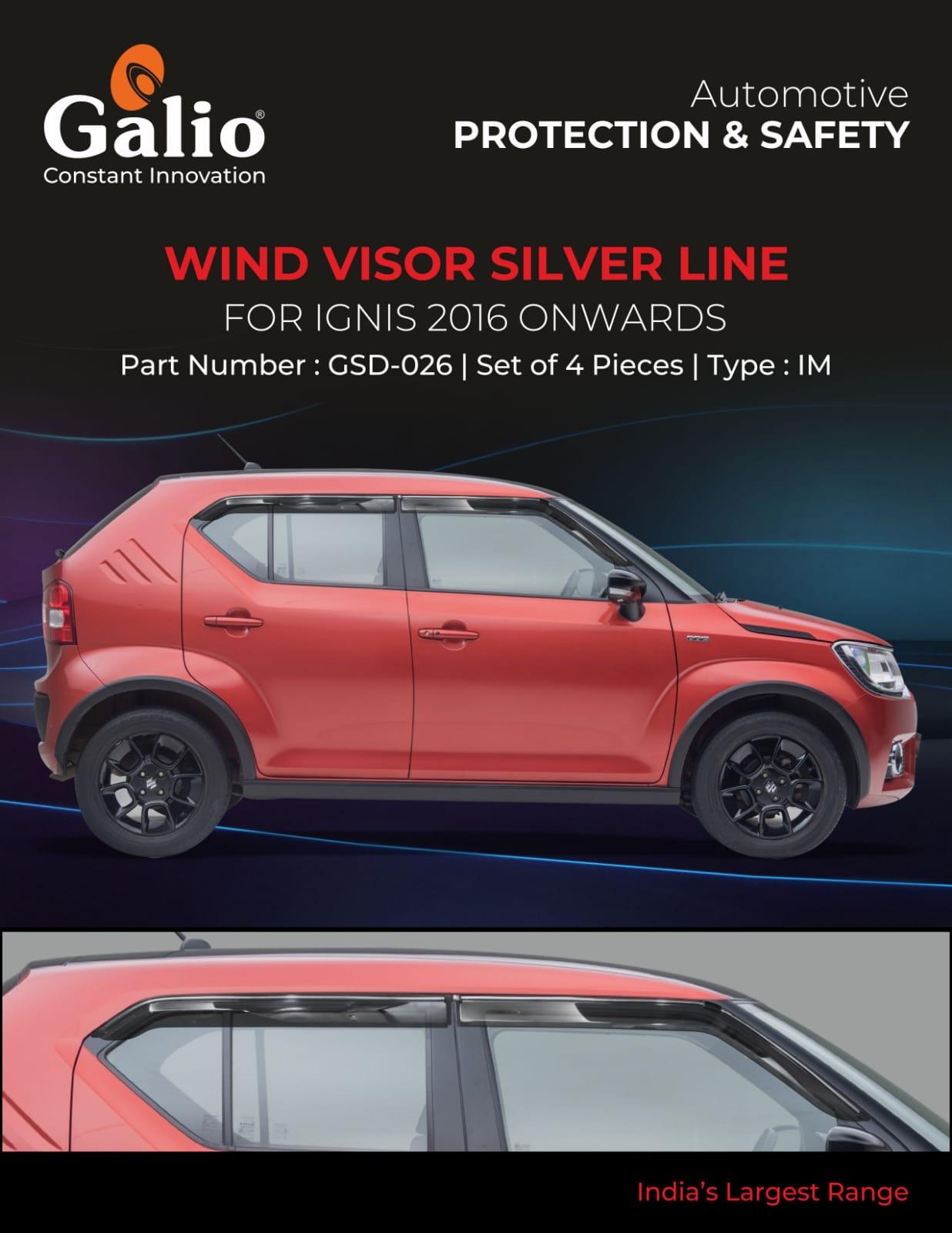 Maruti Suzuki Ignis Door Chrome Line Visor