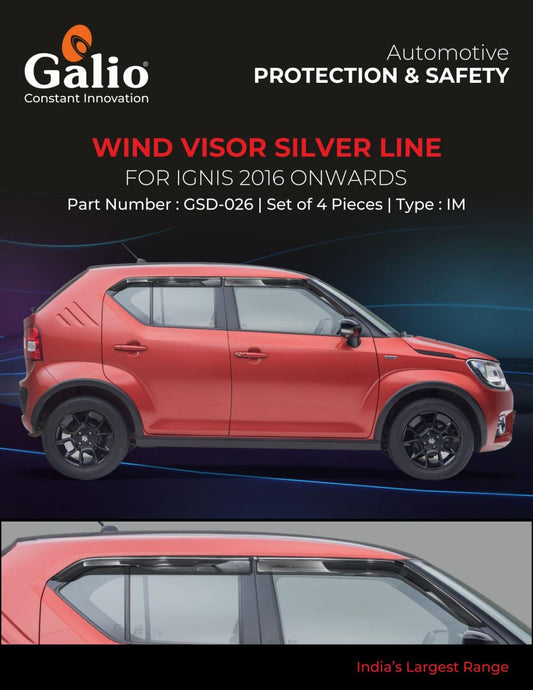 Maruti Suzuki Ignis Door Chrome Line Visor