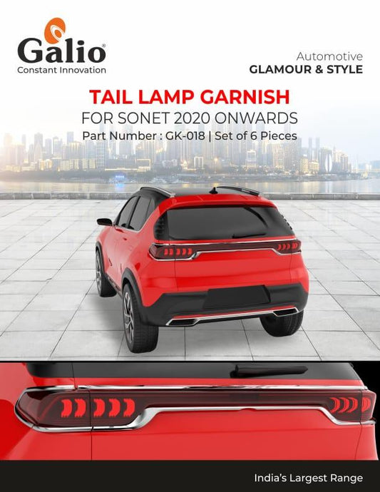 KIA Seltos Chrome Finish Tail Lamp Garnish