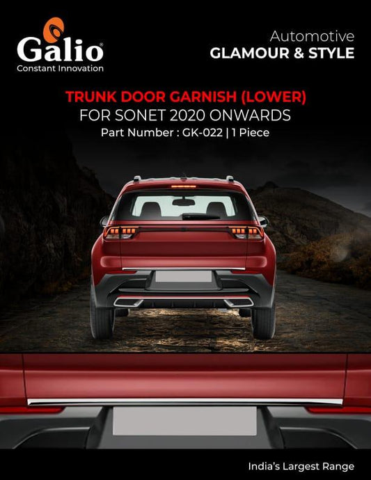 KIA Sonet Trunk Door Garnish Lower