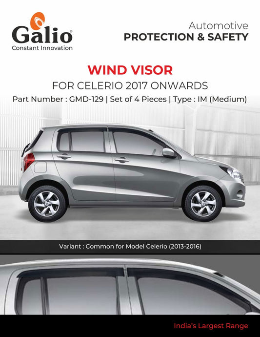 Black Door Visor for Maruti Suzuki Celerio