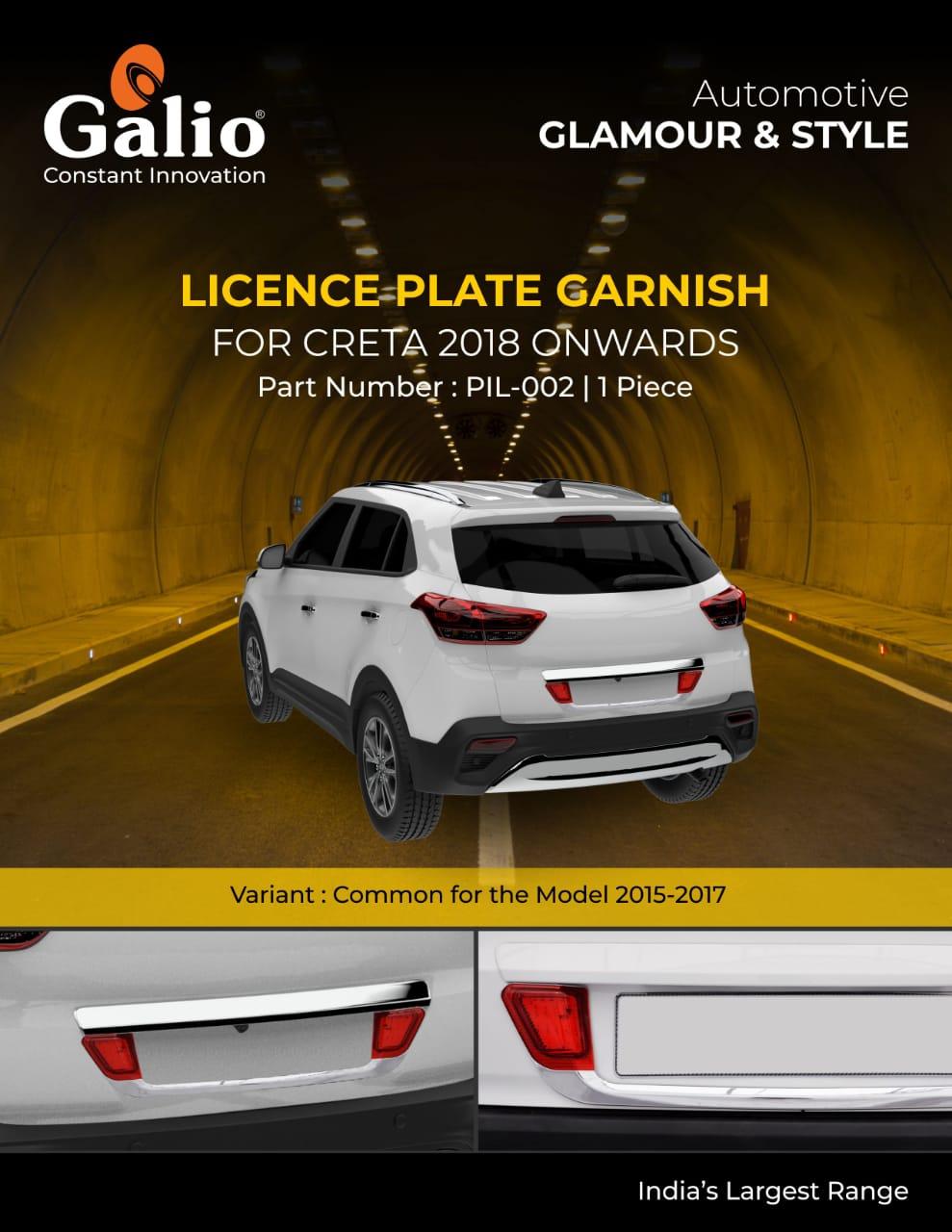 Hyundai Creta Number Plate Lamp Garnish Illuminated