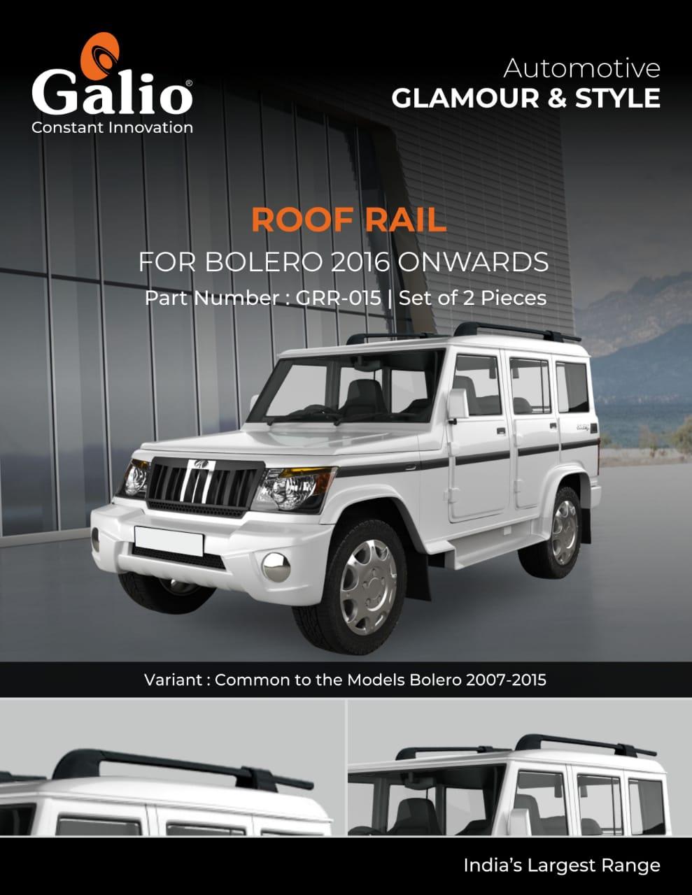 Roof Rail for Mahindra Bolero 2016 TO 2019