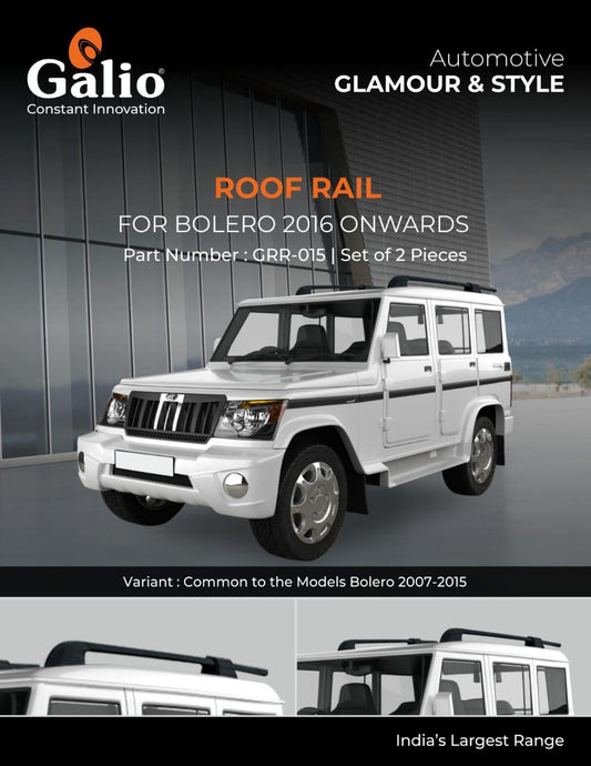 Roof Rail for Mahindra Bolero 2016 TO 2019