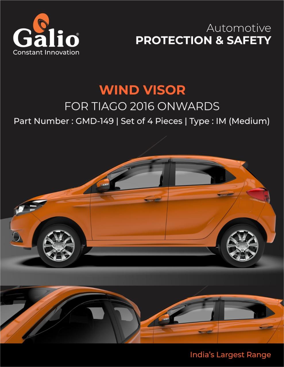 IM medium wind visor for tata tiago