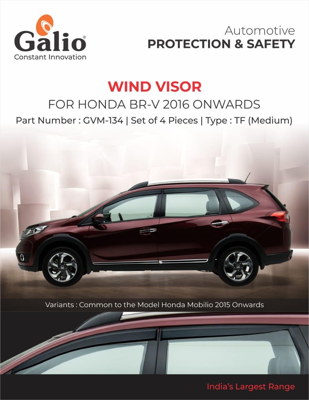 TF (Medium) Wind Visor Black Honda BR-V