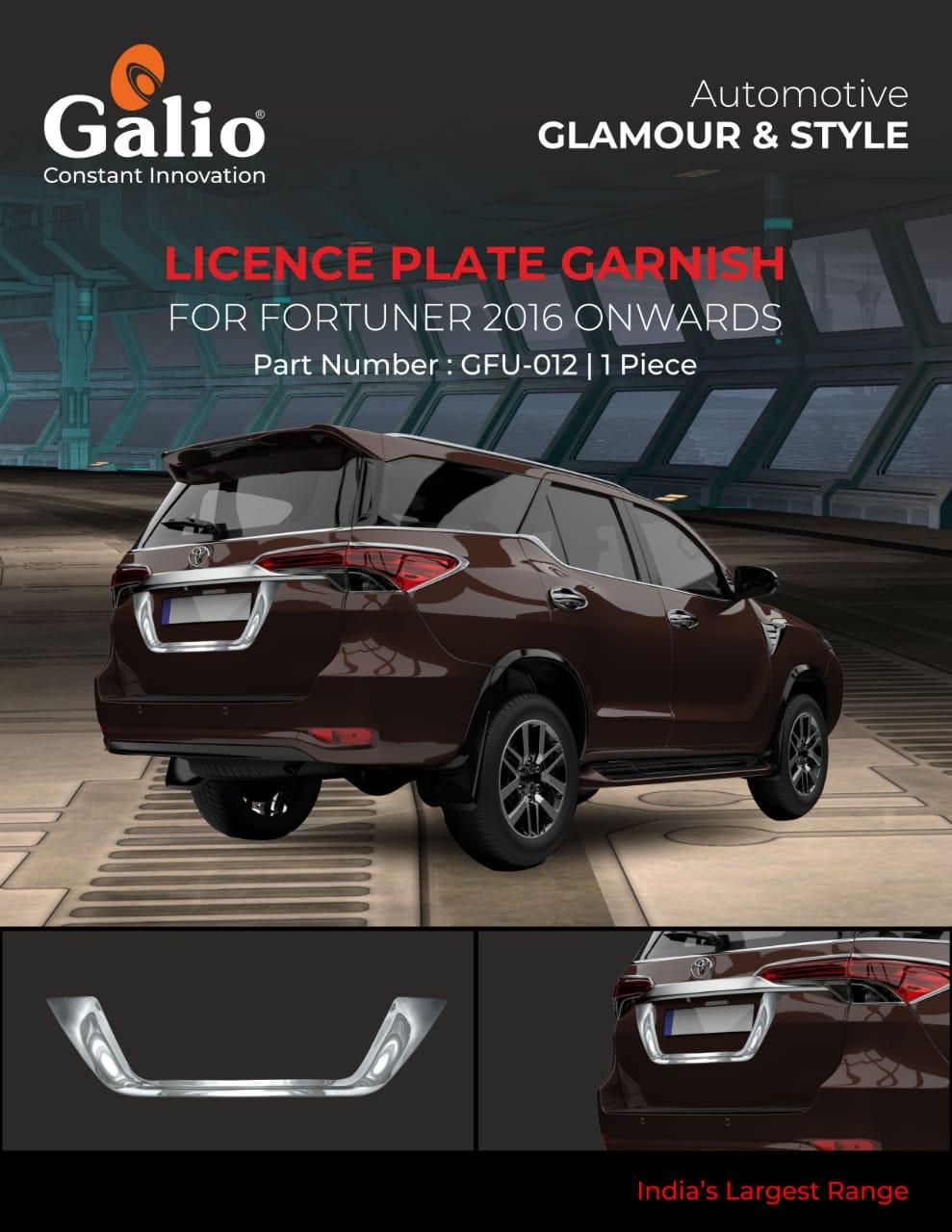 Toyota Fortuner – Number Plate Lamp Garnish (U Type)